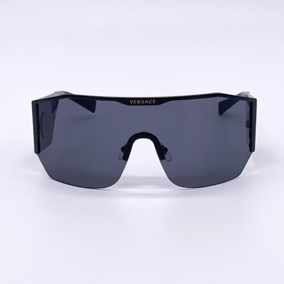 🔥 NEW VESACE WOMEN'S BLACK SHIELD SUNGLASSES - Picture 6 of 9